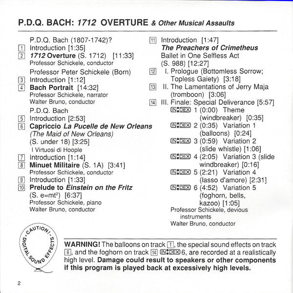 P.D.Q. BACH: 1712 OVERTURE and Other Musical Assaults