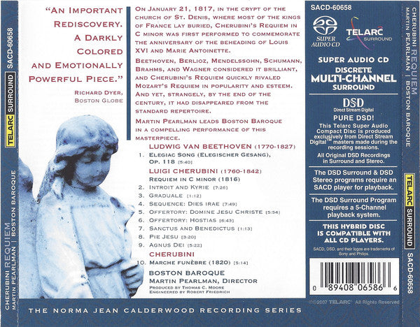 CHERUBINI: Requiem & Marche Funebre; BEETHOVEN: Elegiac Song - Boston Baroque, Martin Pearlman (Hybrid SACD)