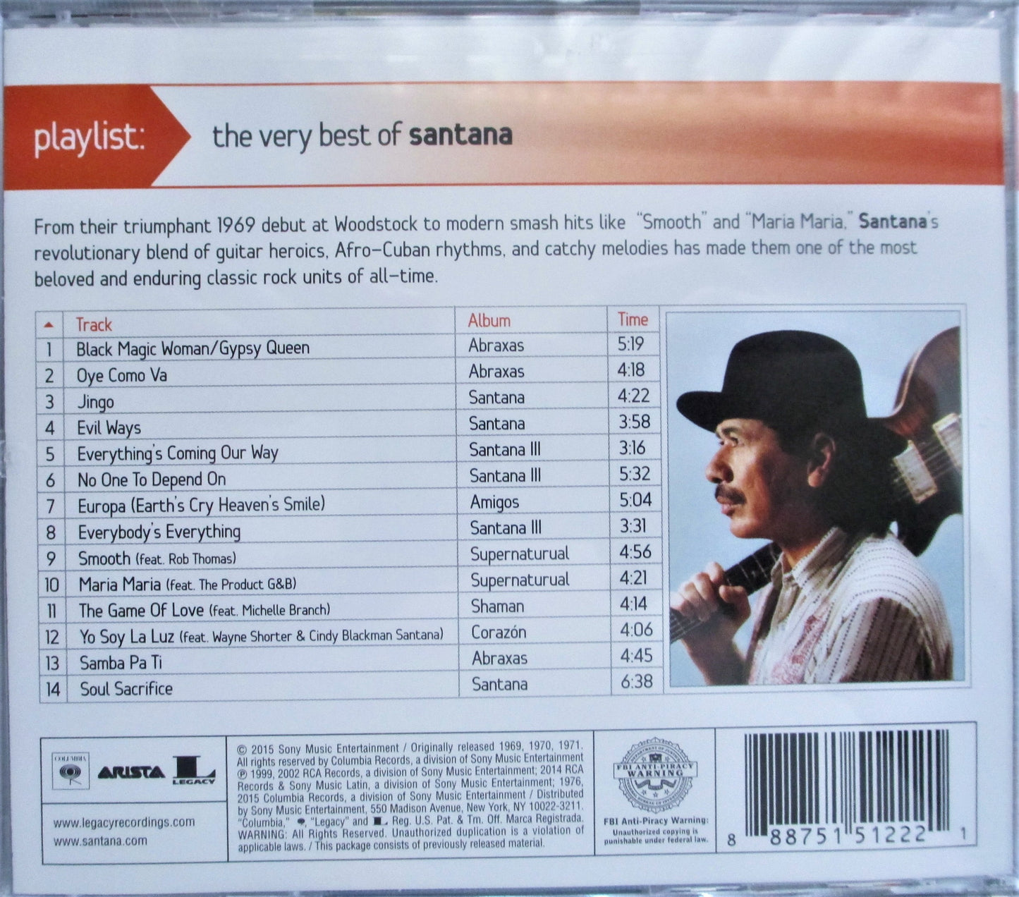 SANTANA: PLAYLIST - VERY BEST OF SANTANA