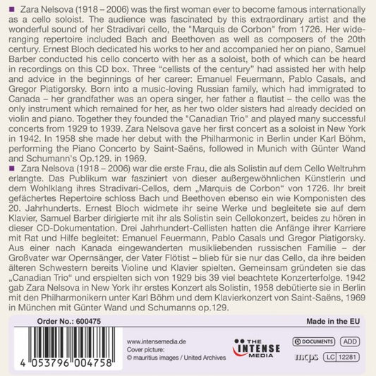 ZARA NELSOVA: THE CELLO QUEEN (10 CDs)