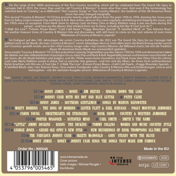 COUNTRY AND WESTERN HEROES (10 CDS)