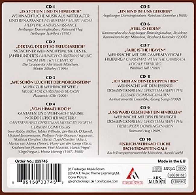 WEIHNACHTS-KLASSIC (Beautiful Christmas Classics) - (10 CDs)