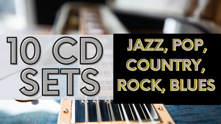 10 CD SETS: JAZZ, BLUES, COUNTRY, FOLK AND POP