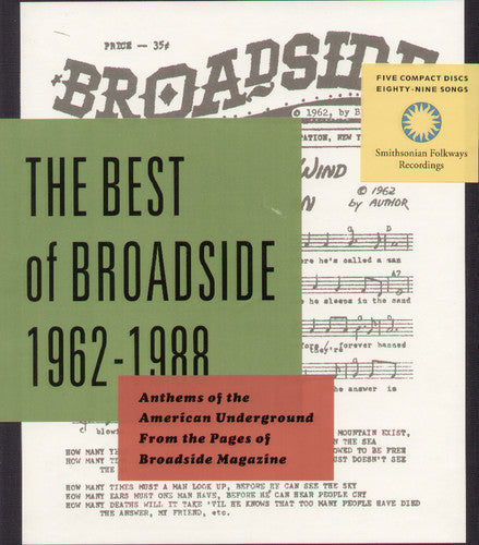 BEST OF BROADSIDE: Anthems of the American Underground from the Pages of Broadside Magazine 1962-1988 (5 CDS)