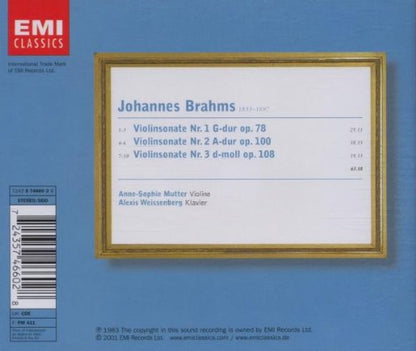 Brahms: Violin Sonatas 1-3 - ANNE SOPHIE MUTTER, ALEXIS WEISSENBERG