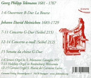 Telemann & Heinichen: Concerti Auf Orgel - Laura Cerutti