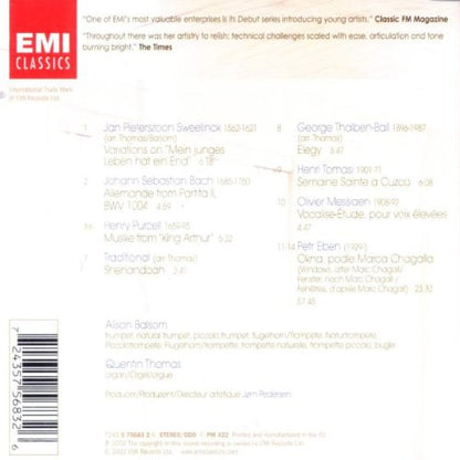 Music for Trumpet & Organ - ALISON BALSOM, QUENTIN THOMAS