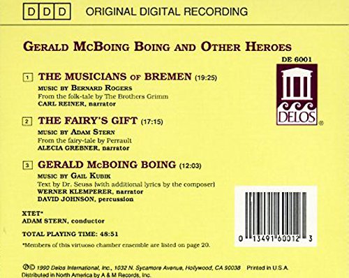 Gerald McBoing-Boing and Other Heroes- Carl Reiner, Werner Klemperer, Xtet Chamber Ensemble