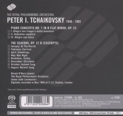 Tchaikovsky: Piano Concerto No. 1, The Seasons - Ronan O'Hora, James Judd, Royal Philharmonic (Hybrid SACD)