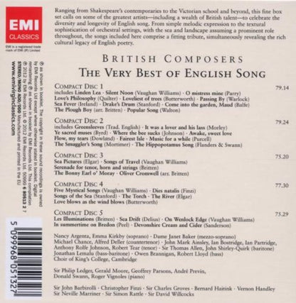 The Very Best Of English Song (5 CDS)