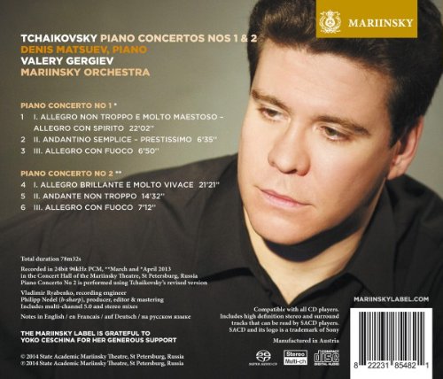 Tchaikovsky: Concertos Pour Piano N 1 & 2 - DENIS MATSUEV / MARIINSKY ORCHESTRA / VALERY GERGIEV (Hybrid SACD)