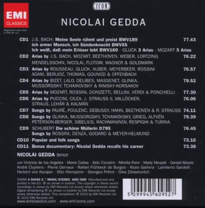 Nicolai Gedda: ICON - Lyric Poet Of The Tenor Voice (11 CDs)