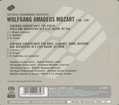 Mozart: Sinfonia Concertante for Violin, Viola and Orchestra KV364; Sinfonia Concertante for Oboe, Clarinet, Horn, Bassoon and Orchestra KV 297b - Royal Philharmonic Orchestra (Hybrid SACD)