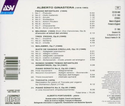 GINASTERA: The Complete Music for Piano & Chamber Music for Piano, Vol. 2 - Alberto Portugheis