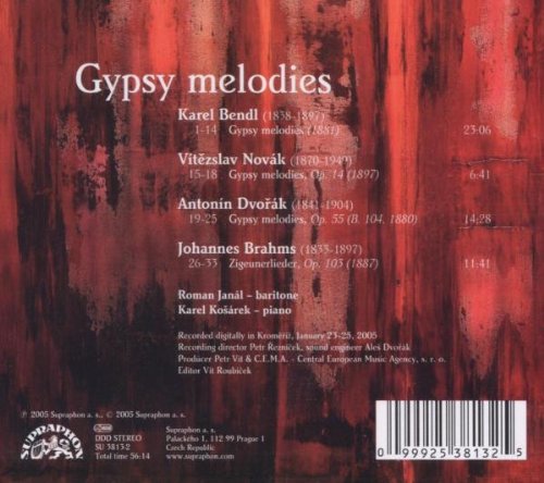 Gipsy Melodies (BENDL/NOVAK/DVORAK/BRAHMS) - Roman Janal, Karel Kosarek