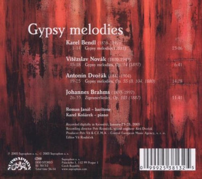 Gipsy Melodies (BENDL/NOVAK/DVORAK/BRAHMS) - Roman Janal, Karel Kosarek