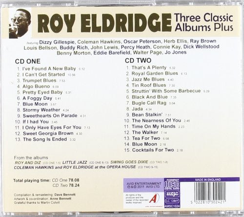 ROY ELDRIDGE - Three Classic Albums Plus (Roy And Diz / Little Jazz / Swing Goes Dixie)