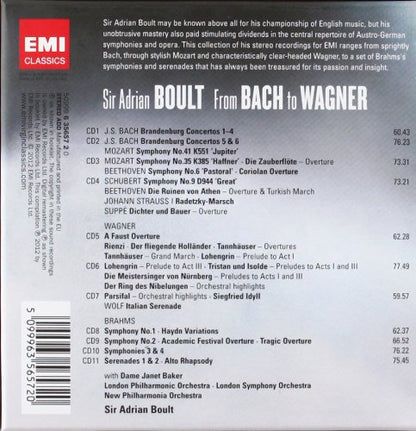 Sir Adrian Boult: From Bach To Wagner (11 CDs)