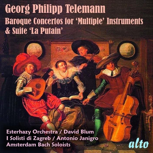 TELEMANN: CONCERTI FOR MULTIPLE INSTRUMENTS & SUITE "LA PUTAIN" - I Solisti di Zagreb, Esterhazy Orchestra (PDF BOOKLET)