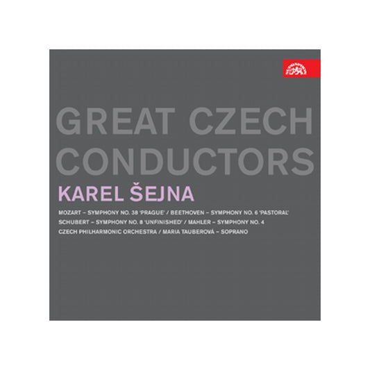 GREAT CZECH CONDUCTORS: Karel Šejna (Symphonies by MOZART, BEETHOVEN, SCHUBERT, MAHLER) - Czech Philharmonic, Tauberová (2 CDs)