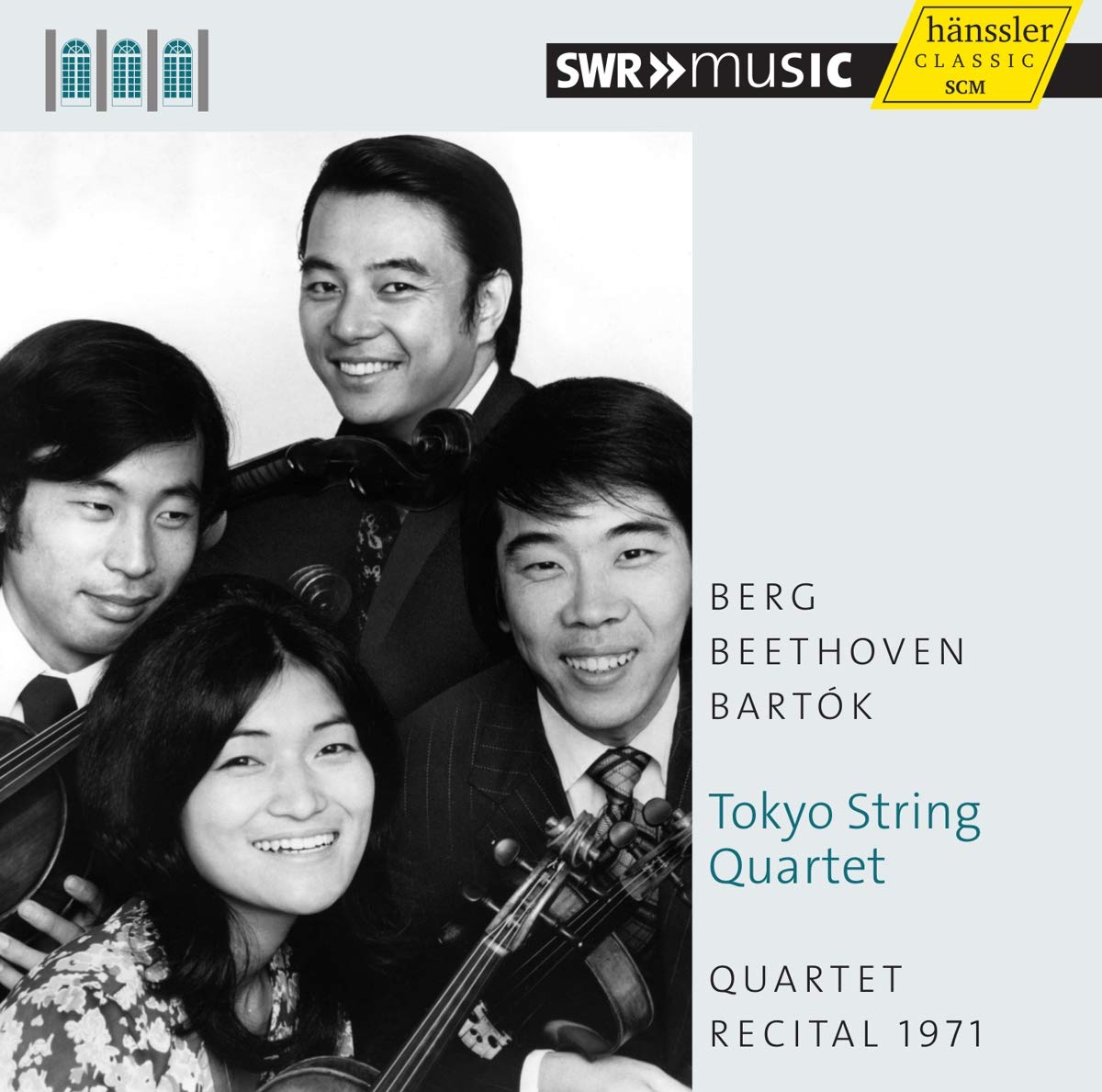 BERG, BEETHOVEN & BARTOK: Quartet Recital 1971 - Tokyo String Quartet