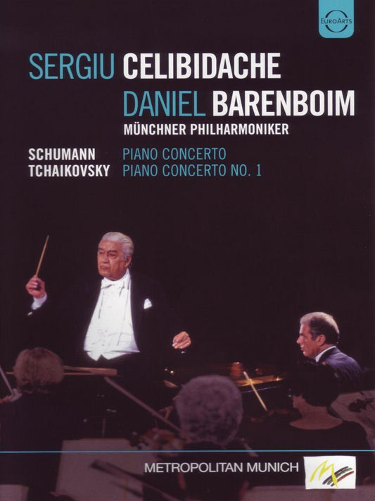 Tchaikovsky: Piano Concerto No. 1; Schumann: Piano Concerto- Daniel Barenboim, Munich Philharmonic, Sergiu Celibidache (DVD)