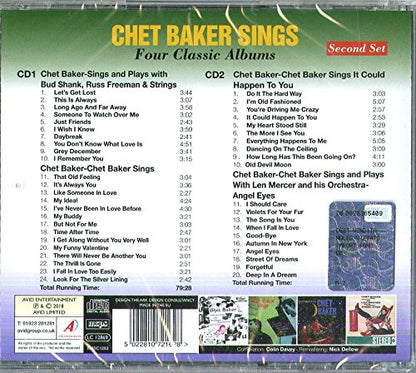 CHET BAKER SINGS - Four Classic Albums (Sings And Plays With Bud Shank. Russ Freeman & Strings / Chet Baker Sings / Chet Baker Sings It Could Happen To You / Chet Baker Sings And Plays With Len Mercer And His Orchestra - Angel Eyes) (2 CDS)