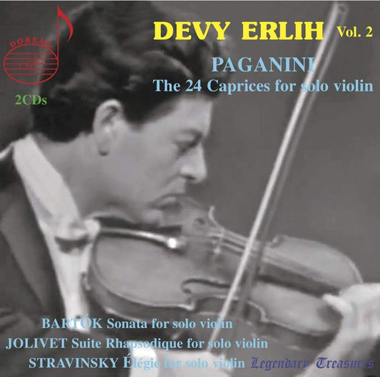 DEVI ERLIH COLLECTION, Vol. 2 - Paganini: The 24 Caprices; Works for Solo Violin by Bartok, Jolivet, Stravinsky - Devy Erlih