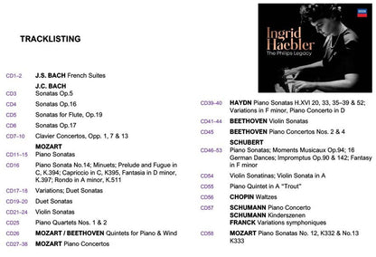 INGRID HAEBLER: THE PHILIPS LEGACY (58 CDS)