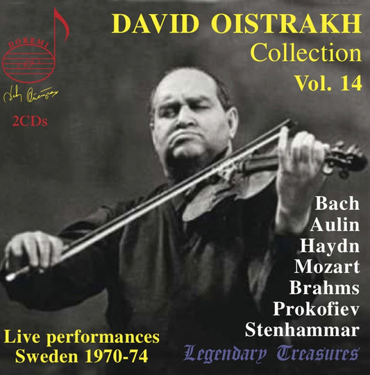 DAVID OISTRAKH COLLECTION, Vol. 14 - David Oistrakh in Sweden 1970-74 (Bach, Haydn, Mozart, Brahms, Stenhammar, Prokofiev - 2 CDS)