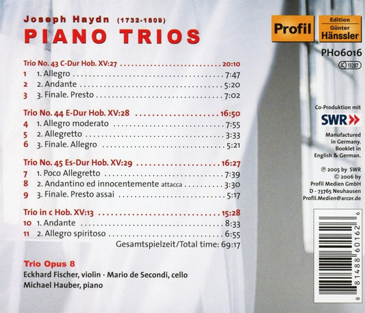 Haydn: Piano Trios Hob XV 27-29 - Trio Op.8