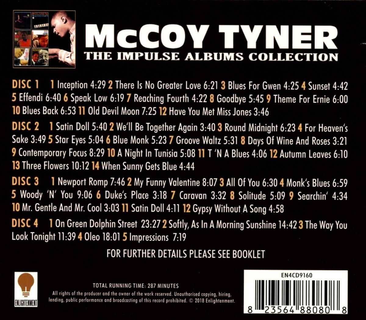 MCCOY TYNER: The Impulse Albums Collection (4 CDS)