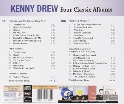 KENNY DREW - Four Classic Albums (Introducing The Kenny Drew Trio / This Is New / Talkin’ & Walkin’ / Jazz Impressions Of Rodgers & Hart - Pal Joey) (2CD)
