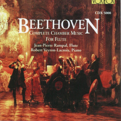 BEETHOVEN: CHAMBER MUSIC FOR FLUTE - JEAN-PIERRE RAMPAL, ROBERT VEYRON-LACROIX (2 CDS)