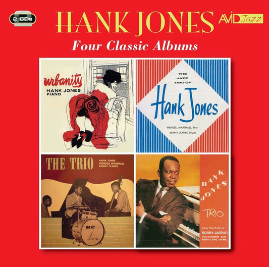 HANK JONES - Four Classic Albums (Urbanity / The Trio Of Hank Jones / The Trio With Guests / Trio - Plus The Flute Of Bobby Jaspar)