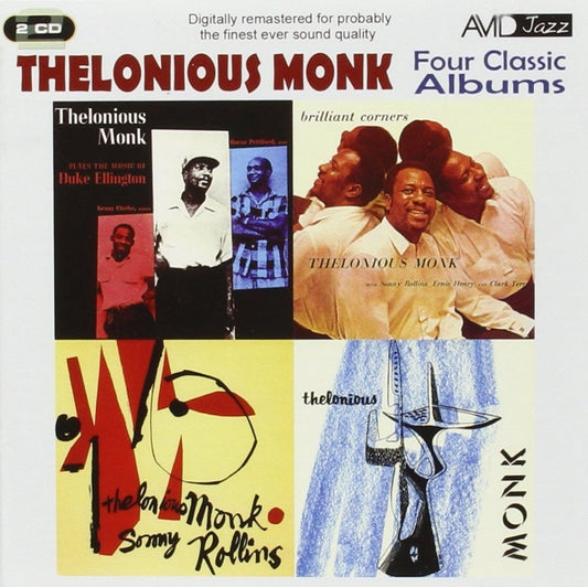 THELONIOUS MONK - Four Classic Albums (Thelonious Monk Plays The Music Of Duke Ellington / Thelonious Monk & Sonny Rollins / Brilliant Corners / Thelonious Monk)