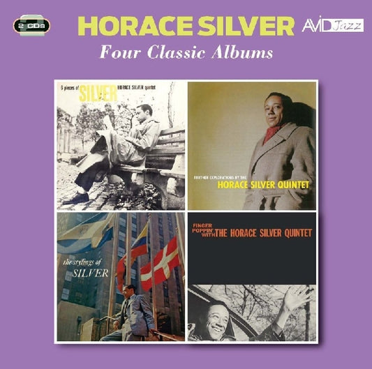 HORACE SILVER - Four Classic Albums (Six Pieces Of Silver / Further Explorations By The Horace Silver Quintet / The Stylings Of Silver / Finger Poppin' With The Horace Silver Quintet)
