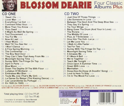 BLOSSOM DEARIE - Four Classic Albums Plus (Blossom Dearie / Blossom Dearie Plays For Dancing / Give Him The Ooh-La-La / Once Upon A Summertime)