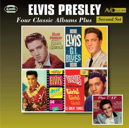 ELVIS PRESLEY - Four Classic Albums Plus (King Creole / G.I. Blues / Blue Hawaii / Girls. Girls. Girls)