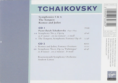 TCHAIKOVSKY: SYMPHONIES 5 & 6 - LITTON, BOURNEMOUTH SO (2 CDS)