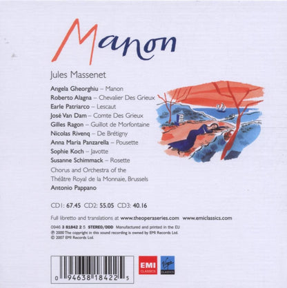 MASSENET: MANON - Alagna, Gheorghiu, Pappano (3 CDs)