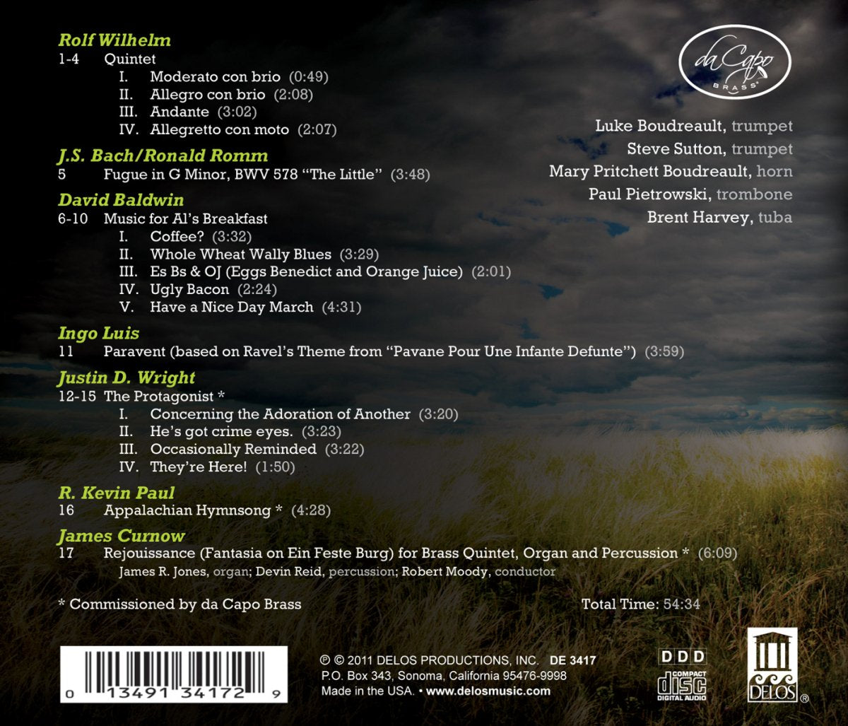 FROM THE BEGINNING (WILHELM/BACH/ROMM/BALDWIN/LUIS/WRIGHT/PAUL/CURNOW) - da Capo Brass- Boudreault/Sutton/Pritchett Boudreault/...