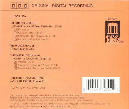 BRAVURA! (RESPIGHI/STRAUSS/LUTOSLAWSKI) - Oregon Symphony, James dePriest