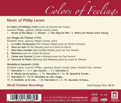 LASSER: Colors of Feelings - Susanna Phillips, Elizabeth Futral, Margo Garrett, Michael York