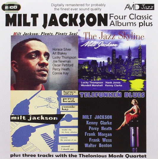 MILT JACKSON - Four Classic Albums Plus (The Jazz Skyline / Milt Jackson Quartet / Telefunken Blues / Plenty Plenty Soul)