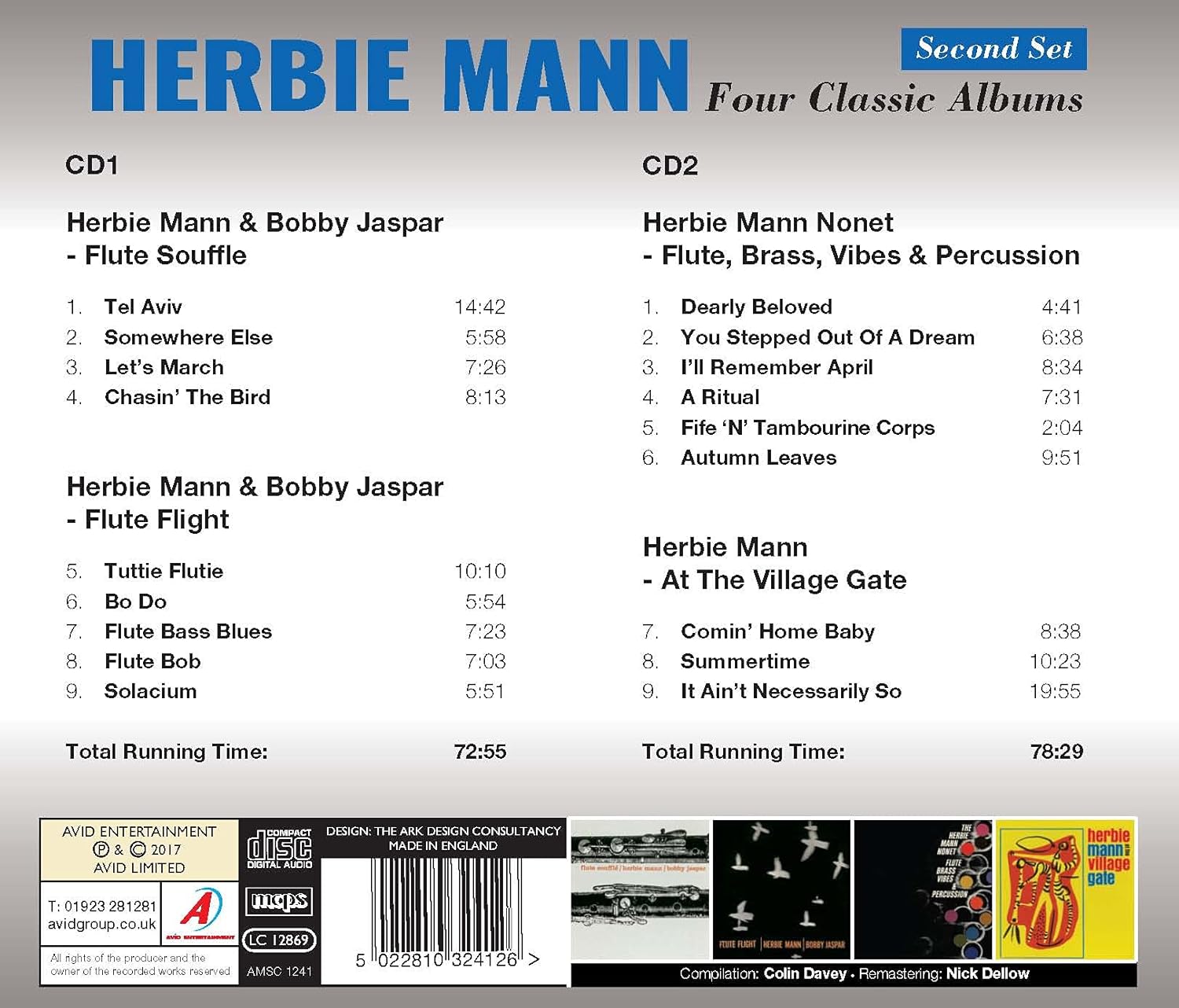 HERBIE MANN Four Classic Albums Flute Souffle Flute Flight Flut herbie-mann-four-classic-albums-flute-souffle-flute-flight-flut