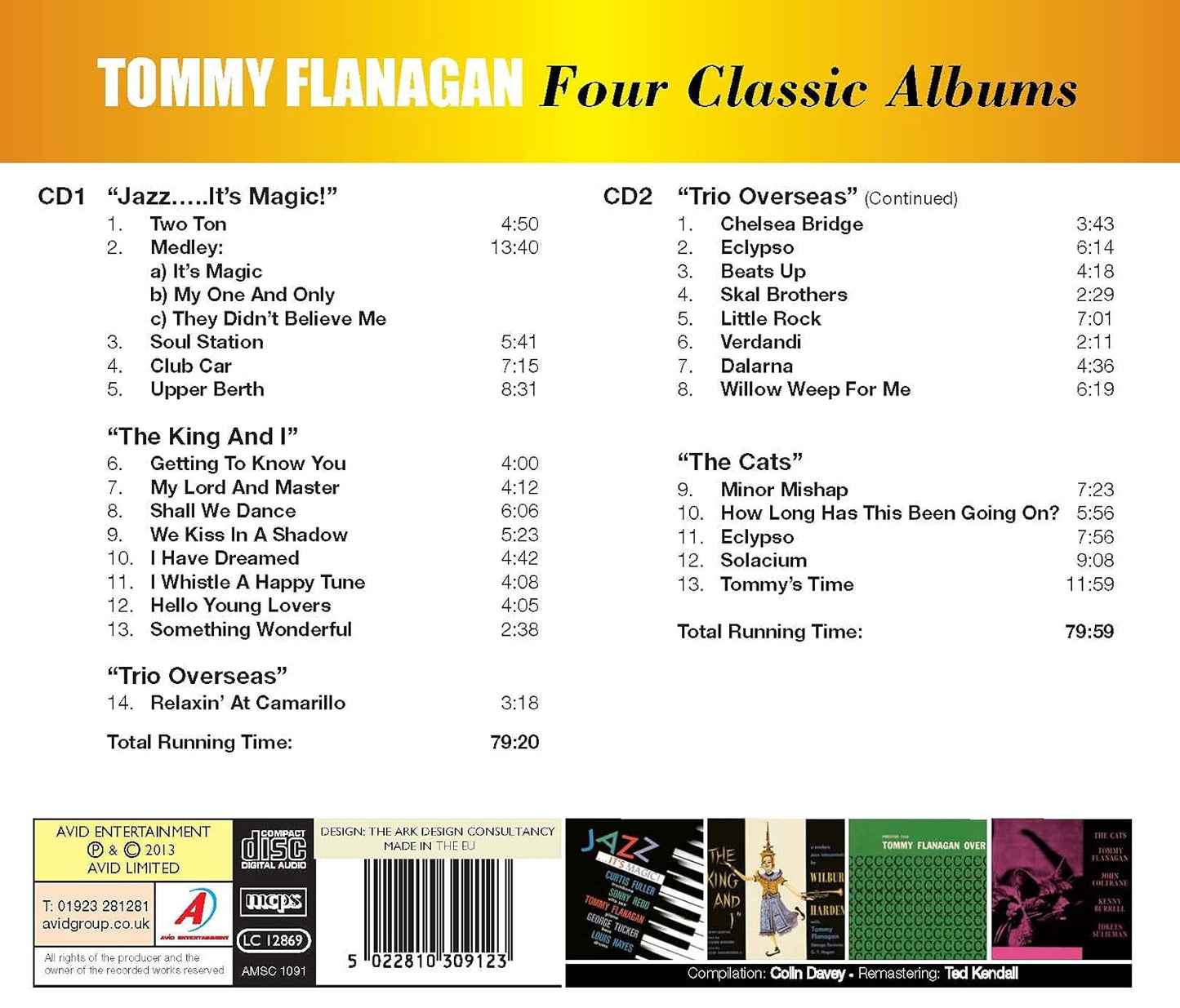 TOMMY FLANAGAN TRIO - Four Classic Albums (2 CDs)