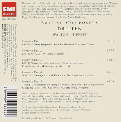 Britten, Walton & Tippett: British Composers Series (5 CDs)