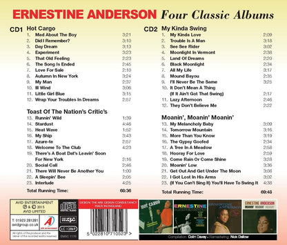 ERNESTINE ANDERSON - Four Classic Albums (Hot Cargo / The Toast Of The Nation's Critics / My Kinda Swing / Moanin' Moanin' Moanin')