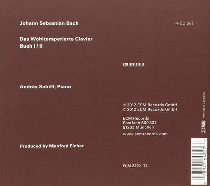 Bach: The Well-Tempered Clavier - Andras Schiff (4 CDs)